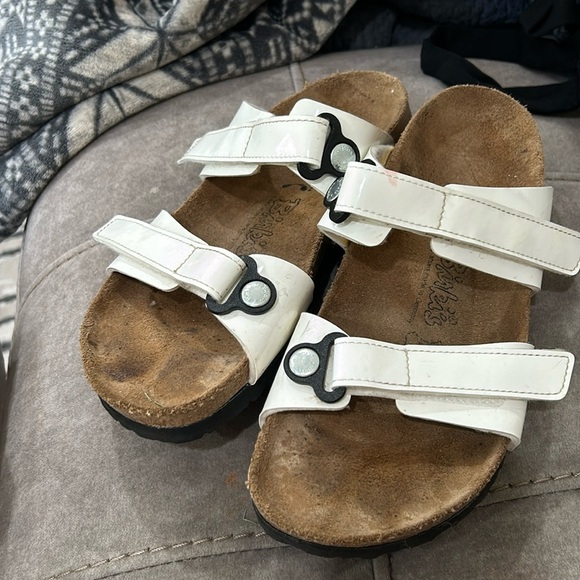 Birkenstock Shoes - Birkenstock Birki White Madura Velcro Sandals Size 39/8 comfort